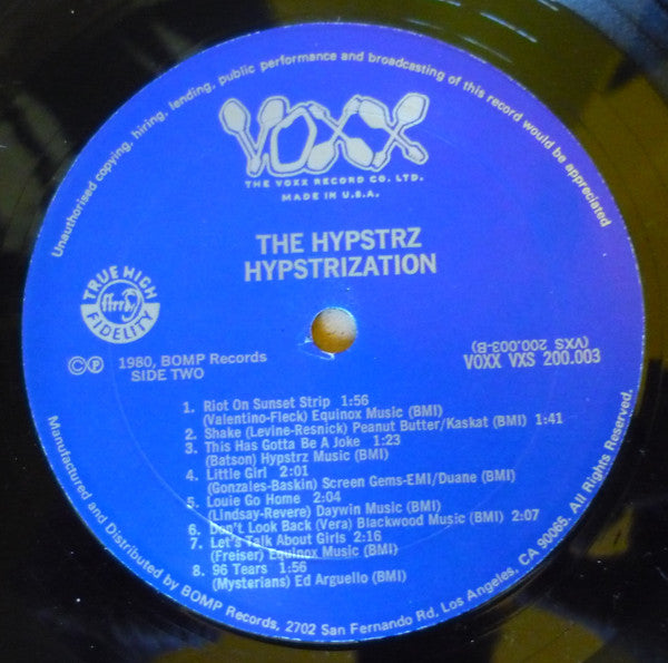 The Hypstrz : Hypstrization! (LP, Album)