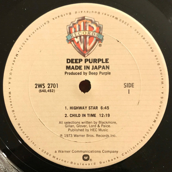 Deep Purple : Made In Japan (2xLP, Album, Club, RE, Gat)