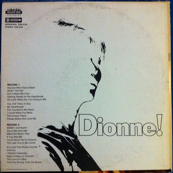 Dionne Warwick : Dionne! (2xLP, Comp, Club, Col)