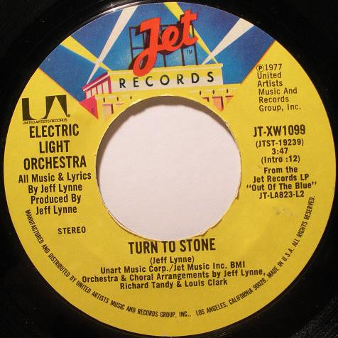 Electric Light Orchestra : Turn To Stone (7", Single, Styrene, Ter)