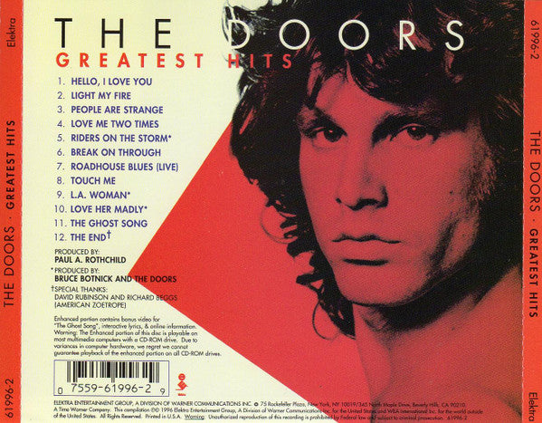 The Doors : Greatest Hits (CD, Comp, Enh, RE, RM)