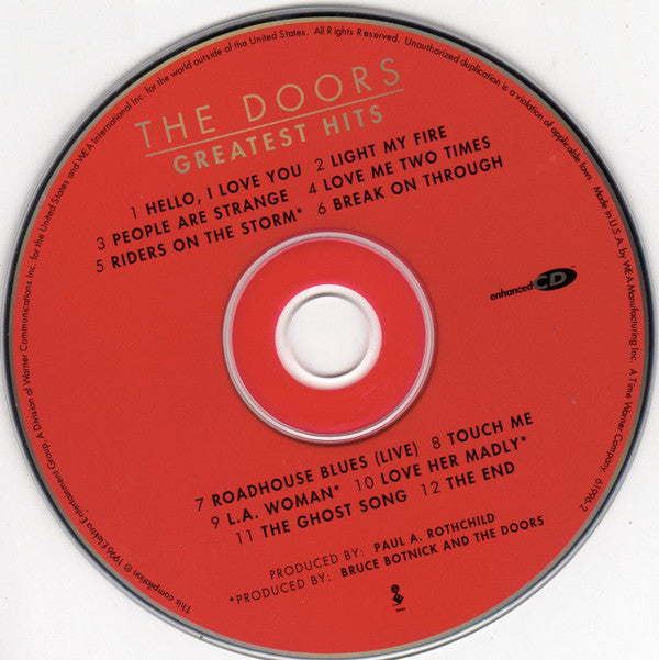 The Doors : Greatest Hits (CD, Comp, Enh, RE, RM)