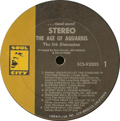 The 5th Dimension* : The Age Of Aquarius (LP, Album, All)