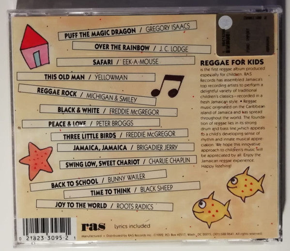 Various : Reggae For Kids (A Collection Of Music For Kids Of All Ages) (CD, Comp)