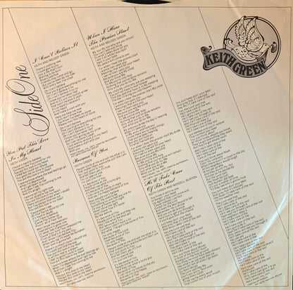 Keith Green (2) : For Him Who Has Ears To Hear (LP, Album)