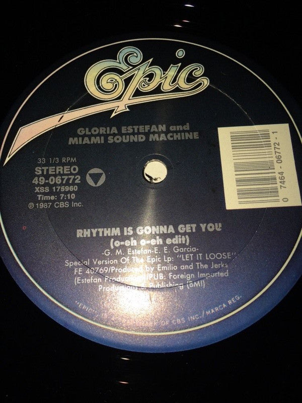 Gloria Estefan And Miami Sound Machine* : Rhythm Is Gonna Get You (12", Single)