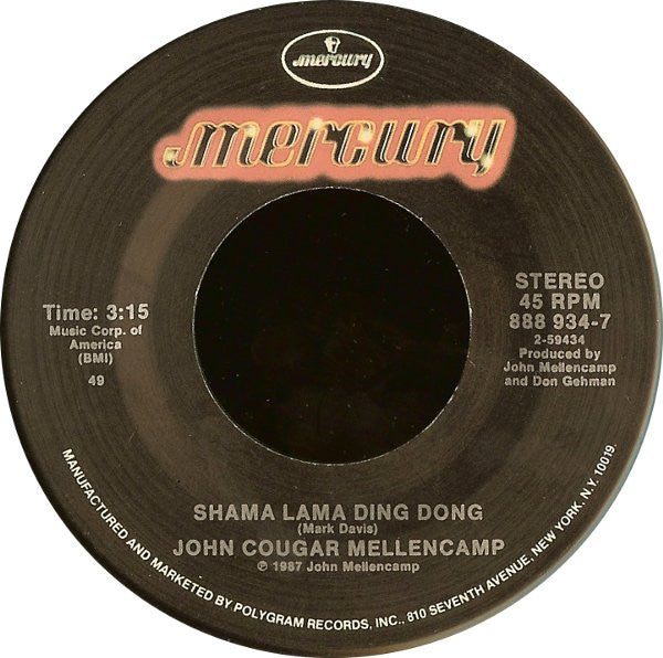 John Cougar Mellencamp : Cherry Bomb (7", Single, 49)