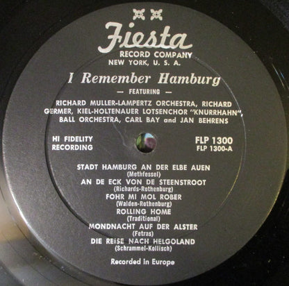 Various : I Remember Hamburg (LP, Mono)