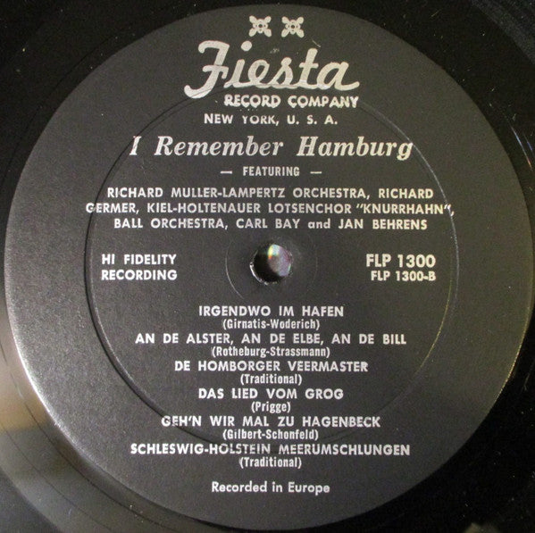 Various : I Remember Hamburg (LP, Mono)