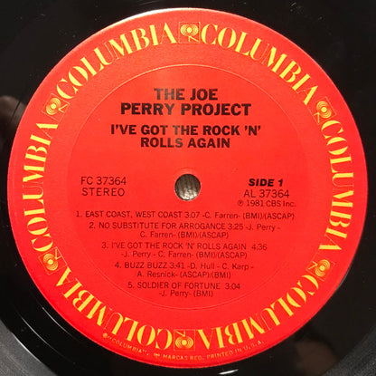 The Joe Perry Project : I've Got The Rock 'N' Rolls Again (LP, Album, Pit)