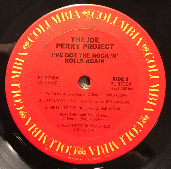 The Joe Perry Project : I've Got The Rock 'N' Rolls Again (LP, Album, Pit)