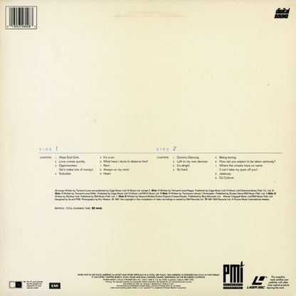 Pet Shop Boys : Videography - The Singles Collection On LaserDisc (Laserdisc, 12", Comp, NTSC)