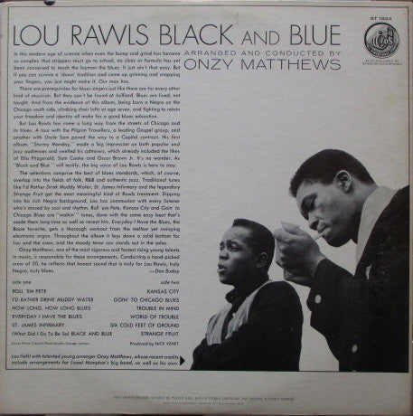 Lou Rawls : Black And Blue (LP, Album)