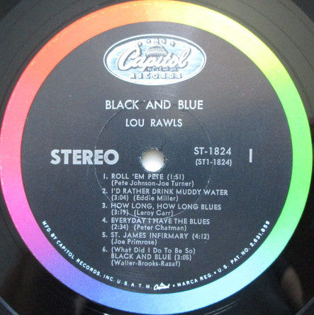 Lou Rawls : Black And Blue (LP, Album)