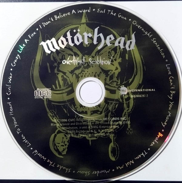 Motörhead : Overnight Sensation (CD, Album)
