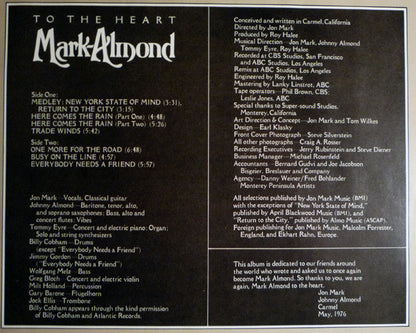 Mark-Almond : To The Heart (LP, Album)