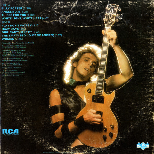 Mick Ronson : Play Don't Worry (LP, Album, Gat)
