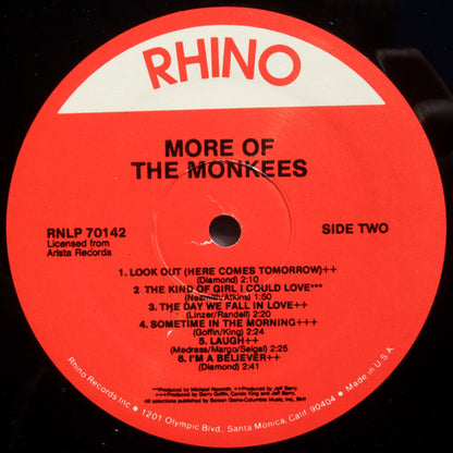 The Monkees : More Of The Monkees (LP, Album, RE)