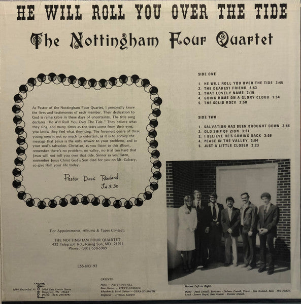 The Nottingham Four Quartet : He Will Roll You Over The Tide (LP, Album)