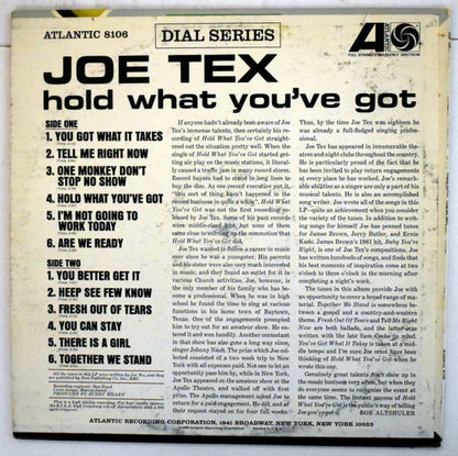 Joe Tex : Hold What You've Got (LP, Album, Mono, MGM)