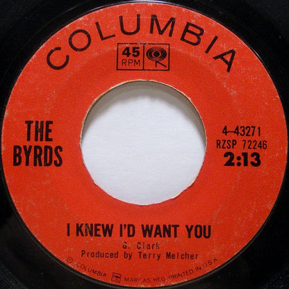 The Byrds : Mr. Tambourine Man / I Knew I'd Want You (7", Single, Styrene, Pit)