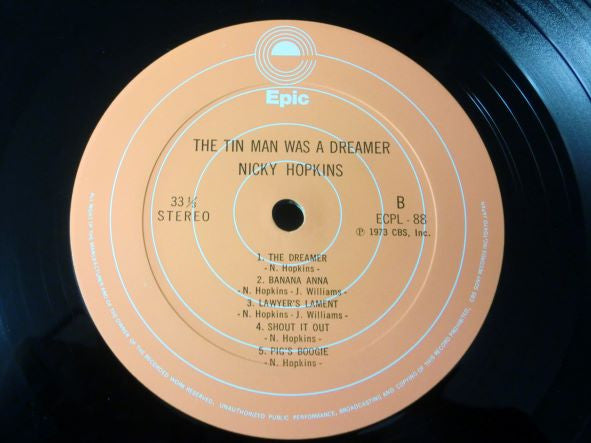 Nicky Hopkins : The Tin Man Was A Dreamer (LP, Album, Promo)