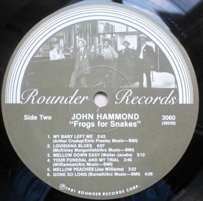 John Hammond* : Frogs For Snakes (LP, Album)