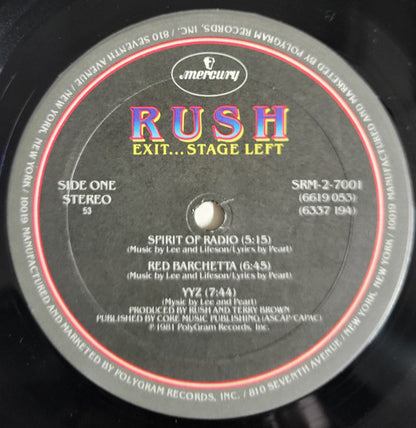 Rush : Exit...Stage Left (2xLP, Album, RP, Hau)