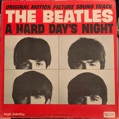 The Beatles : A Hard Day's Night (Original Motion Picture Sound Track) (LP, Album, Mono, Pit)