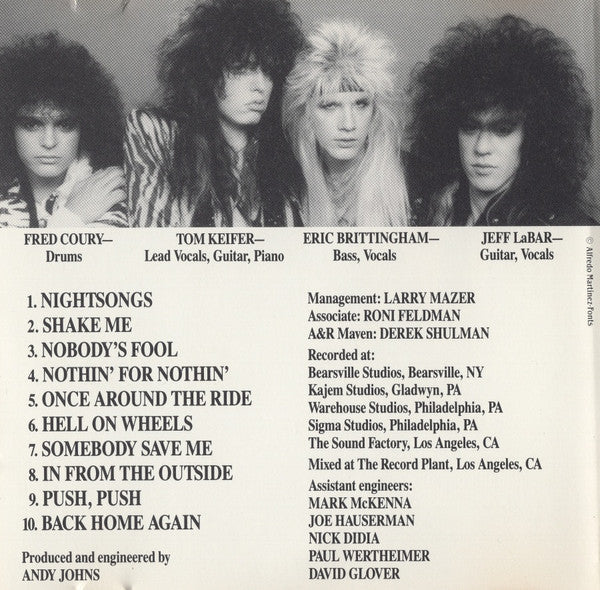 Cinderella (3) : Night Songs (CD, Album, PDO)