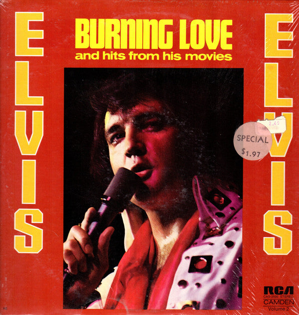 Elvis* : Burning Love And Hits From His Movies, Vol. 2 (LP, Comp, Ind)