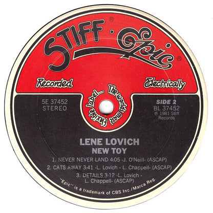 Lene Lovich : New Toy (12", MiniAlbum)