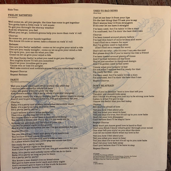 Boston : Don't Look Back (LP, Album, RE)