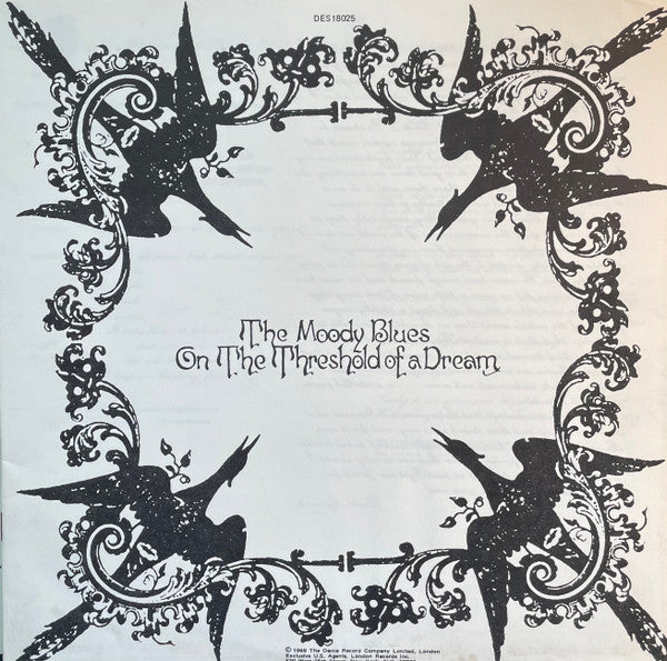 The Moody Blues : On The Threshold Of A Dream (LP, Album, Pit)