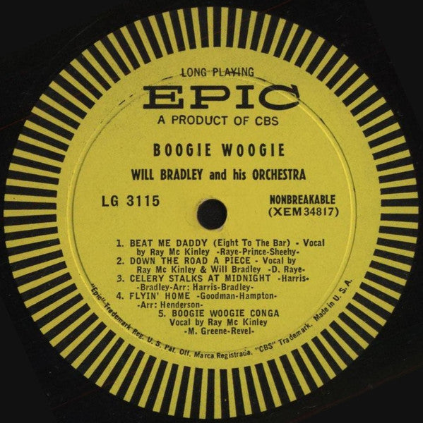 Buy Will Bradley & His Orch.* With Ray McKinley : Boogie-Woogie