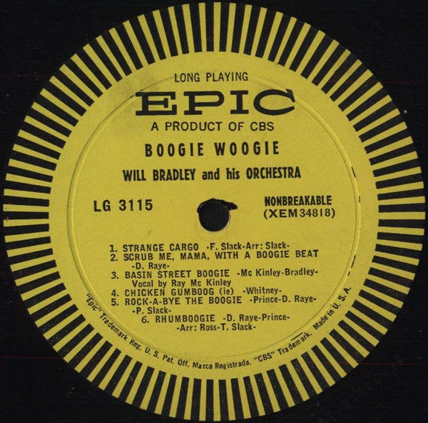 Will Bradley & His Orch.* With Ray McKinley : Boogie-Woogie (LP, Mono)