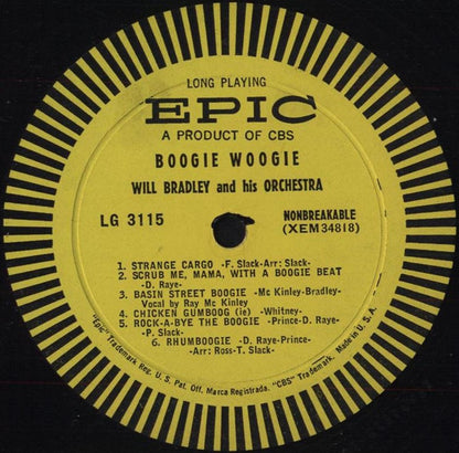 Will Bradley & His Orch.* With Ray McKinley : Boogie-Woogie (LP, Mono)