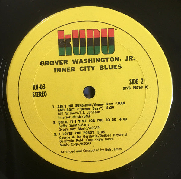 Grover Washington, Jr. : Inner City Blues (LP, Album, RE)