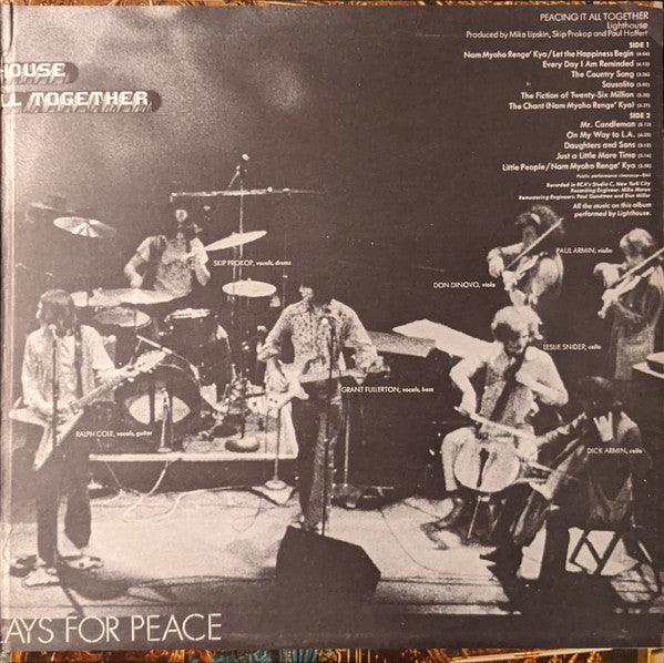 Lighthouse (2) : Peacing It All Together (LP, Album)