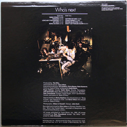 The Who : Who's Next (LP, Album, RE, Glo)