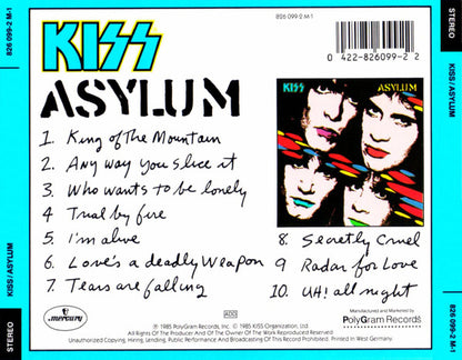 Kiss : Asylum (CD, Album)