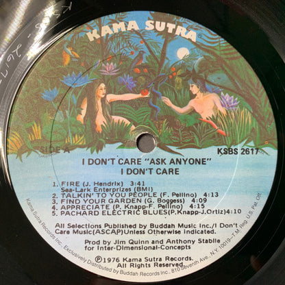 I Don't Care : Ask Anyone (LP, Gol)