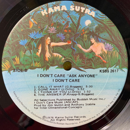 I Don't Care : Ask Anyone (LP, Gol)