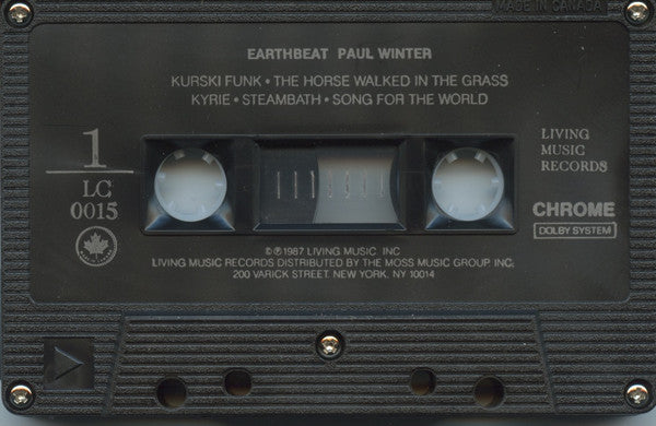 Paul Winter (2), The Paul Winter Consort* With The Dimitri Pokrovsky Singers* : Earthbeat (Cass, Album)