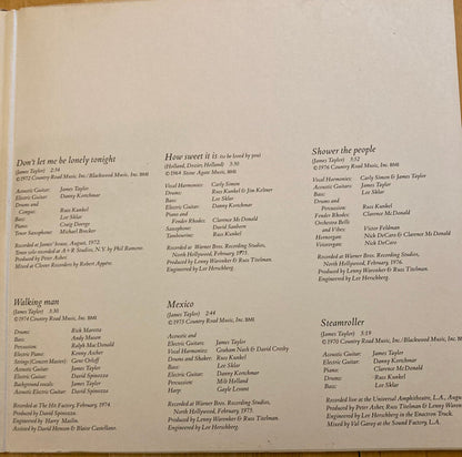 James Taylor (2) : James Taylor's Greatest Hits (LP, Comp, Pin)