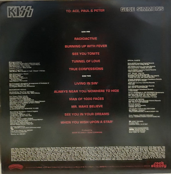 Kiss, Gene Simmons : Gene Simmons (LP, Album, GOL)