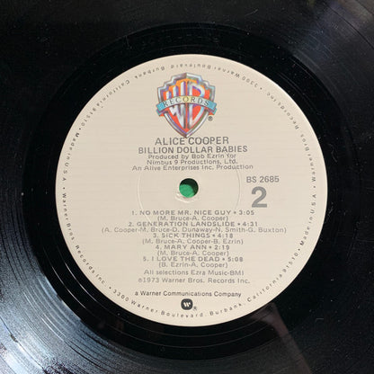 Alice Cooper : Billion Dollar Babies (LP, Album, RP, Jac)