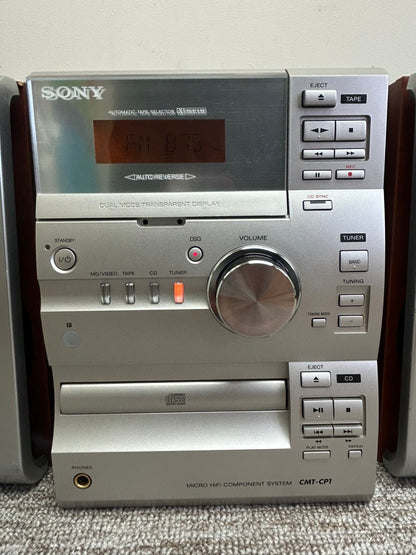 Sony HCD-CP1 CD Deck Receiver * CD - Radio - Cassette - Speakers - Remote