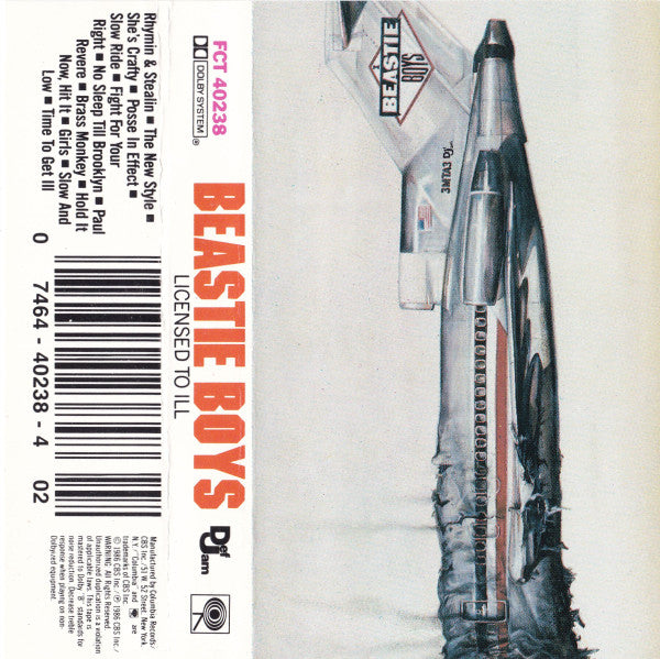 Beastie Boys : Licensed To Ill (Cass, Album)