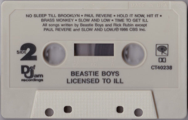 Beastie Boys : Licensed To Ill (Cass, Album)